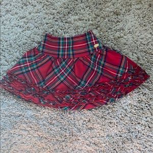 E. Land Kids Holiday Plaid Skirt